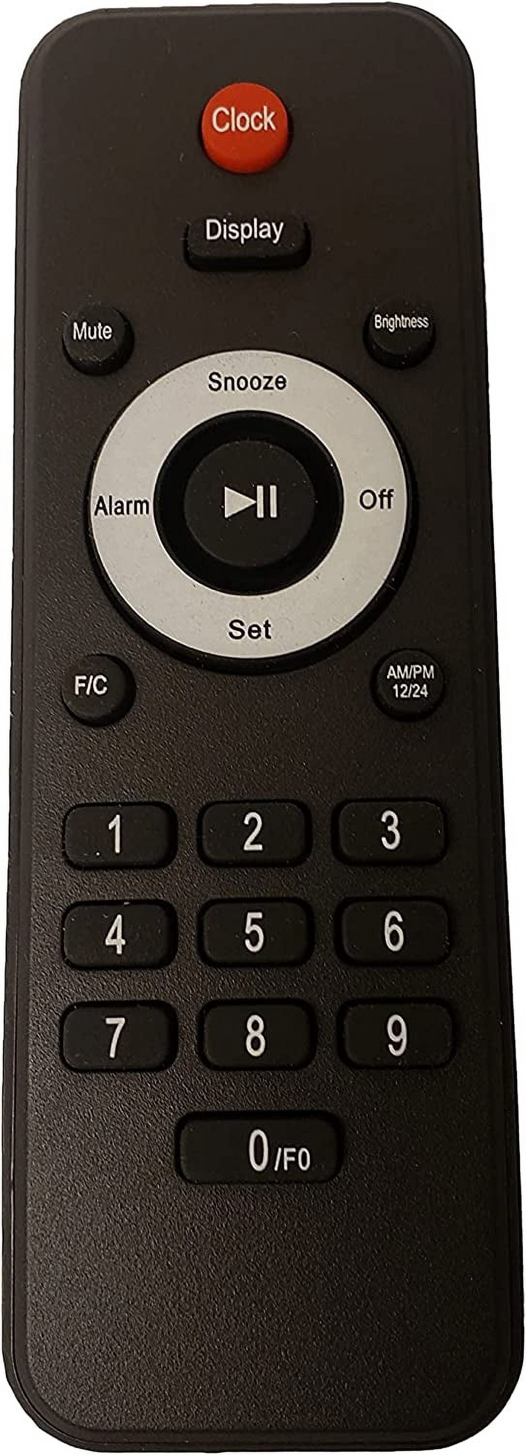 Jumbo LED Wall Clock Alarm Clock with 4 INCH Numbers/Remote Control