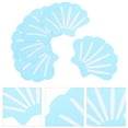 12pcs Shell Shape Bathtub Sticker Antislip Decals Selfadhesive Shower