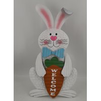 Way To Celebrate Bunny Metal Stand