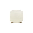 thumbnail image 5 of Lifestyle Solutions Genoa Round Ottoman, Snow White Fabric, 5 of 6