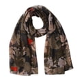 thumbnail image 6 of Hontri Chiffon Scarf in Clearance, Women Shawl Paris Yarn Autumn Print Scarves Scarf, Female Black One Size, 6 of 8