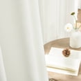 thumbnail image 4 of 2 Panels Linen Curtains Set for Living Room Bedroom, Light Filtering Textured Soft Window Curtain, Airy Soft Rod Pocket Elegant Drapes, 4 of 6