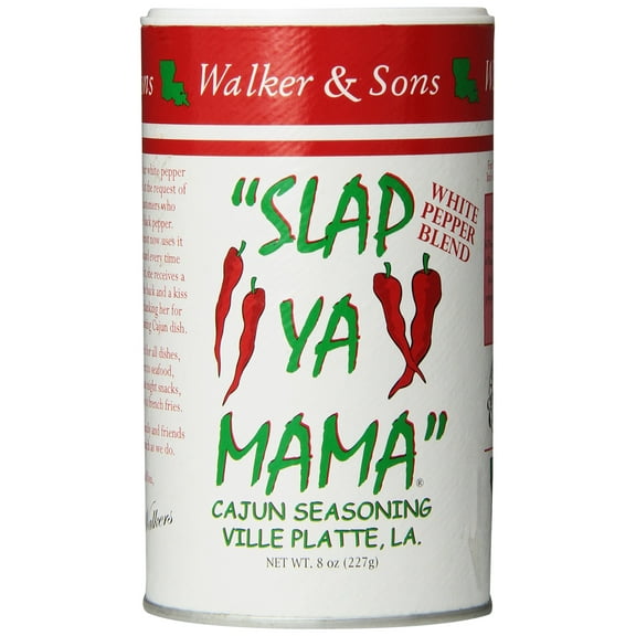 One 8 Oz Slap Ya Mama Cajun Seasoning White Pepper Blend