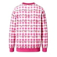 thumbnail image 5 of XAOFW Christmas Boys Sweatshirts Long Sleeve Crew Neck Plaid Christmas Lights Print Sweatshirts Toddler Kids Soft Cozy Fall Winter Tops, 5 of 5