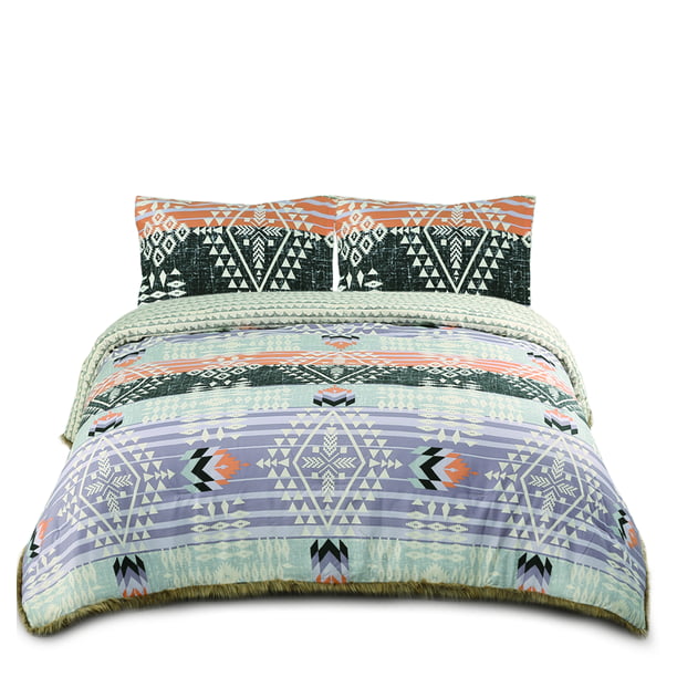 Muk Luks Bohemian Style Comforter Set, Bohemian Style King Size Bedding