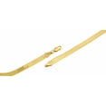 thumbnail image 5 of 10k Yellow Gold Solid Necklace Silky Herringbone 5mm Chain 22 Inches New, 5 of 6