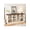 Brown, variant on EastVita 8 Cube Storage Organizer Bookshelf Farmhouse Horizontal Bookcase 62 Inch Wood Storage Bookcase for Entryway Long Low Bookshelves for Living Room Grey
