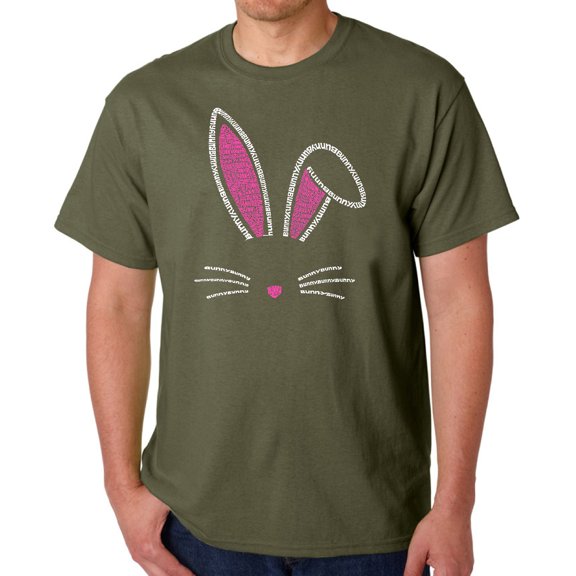 Men's Word Art T-shirt - Bunny Ears