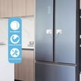 thumbnail image 2 of Paquete de 2 cerraduras de seguridad para niños para puerta de refrigerador, color blanco, 2 of 5