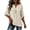 Solid color, variant on Women's Cotton Tops 3/4 Sleeve V Neck Ruffle Flounce Blouses Elegant Casual Wear Lightweight Breathable Relaxed Fit Shirts Gift