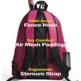 thumbnail image 5 of Athletico Premier Tennis Backpack - Tennis Bag Holds 2 Rackets in Padded Compartment | Separate Ventilated Shoe Compartment | Tennis Bags for Men or Women (Pink), 5 of 9