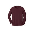 thumbnail image 5 of Port & Company Youth Long Sleeve Core Cotton T-Shirt Athletic Maroon X-Small, 5 of 6