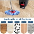 thumbnail image 4 of UYGDUY-Matthew Cleaning 6Pack Blue Microfiber Spin Mop Replacement Head Compatible with EasyWring Spin Mop Replace Head-EasyWring High Absorbency,Machine Washable, Microfiber Spin Mop Refills, 4 of 4