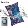 thumbnail image 6 of Pofeuu Underwater Turtle Dolphin Octopus Print Polyester Microfiber Plush Pillowcases, Super Soft and Cozy Pillow Case Covers with Envelop Closure（Pillow core not included）-20"x30", 6 of 6