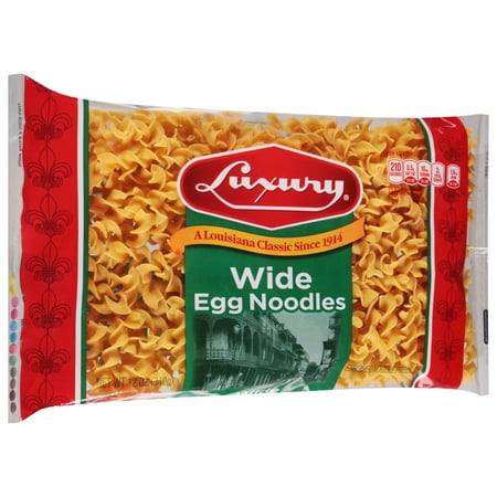 Luxury Wide Egg Noodles, 12-Pack (12 oz Each) – Enriched Pasta for Soups, Stroganoff, and Classic Comfort Meals