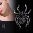 thumbnail image 3 of Xinyolin Spider Brooch Shiny Rhinestone Decor Realistic Spider Shape Clothes Collar Decoration Anti-rust Alloy Lightweight Clothes Jewelry Lady Gift, 3 of 8