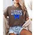 thumbnail image 4 of Trendy Lions Floral Shirt for Women and Teens Cute Blue Bow Sports Tee Espresso Shirt Adult Small, 4 of 4