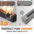 thumbnail image 7 of Large Table Fire Pit Portable Table Fireplace for Indoor Outdoor Patio Party Events,Gift for Christmas, 7 of 7