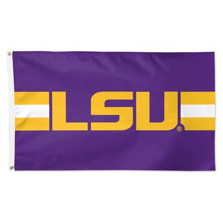 WinCraft LSU Tigers 3' x 5' Horizontal Stripe Deluxe Single-Sided Flag