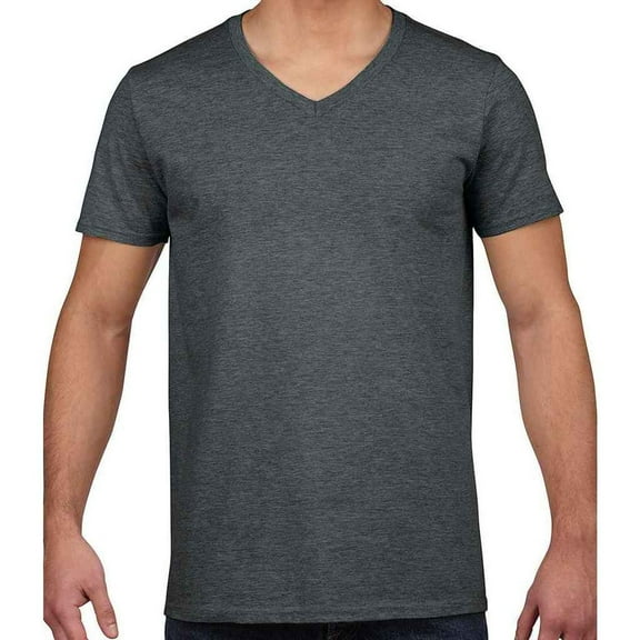 Gildan  Adult Softstyle Heather V Neck T-Shirt