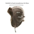 thumbnail image 5 of Winter Pilot Beanie with Goggle Strap Outdoor Windproof and Warm Faux Fur Earflap Hat, 5 of 6