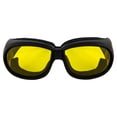 thumbnail image 3 of 2 Pairs Birdz Swallow Foam Padded Motorcycle Riding Glasses Black Frame Smoke/Yellow Lens, 3 of 7