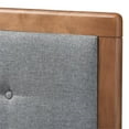 thumbnail image 3 of Baxton Studio Sarine Mid-Century Wood Tufted Queen Headboard in Dark Gray, 3 of 6