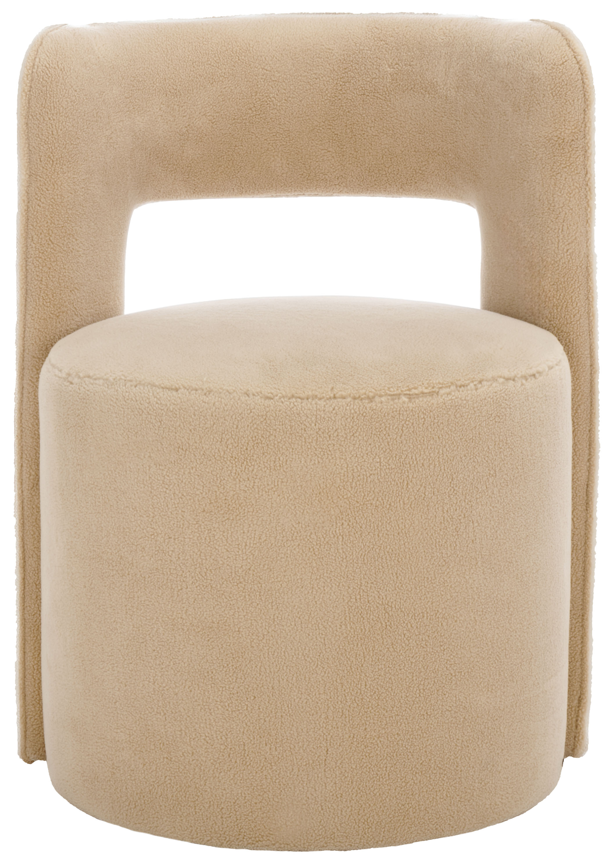 Safavieh Jojo Modern Wood and Fabric Dining Side Chairs, Beige
