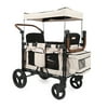 Keenz XC Luxury 2 Seat Child Stroller Wagon with Canopy & Mesh Sides, Cream