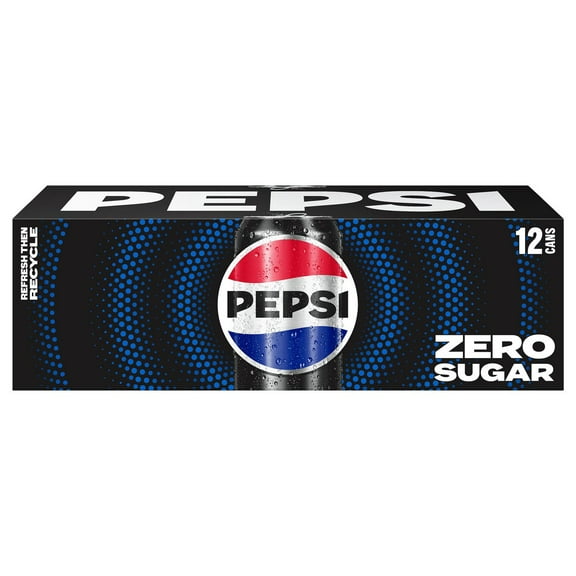 Pepsi Max Zero Calorie Cola 12 oz Cans - 12 pk