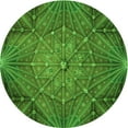 thumbnail image 1 of Ahgly Tapis Rond Lavable en Machine Intérieur Transitionnel Vert Émeraude Profond, 5 Pieds Rond, 1 of 7