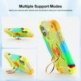 thumbnail image 3 of Allytechgroup Military-Grade Phone Case for Apple iPhone 16 Plus, Heavy Duty iPhone 16 Plus Cover with 360° Ring Kickstand, Shockproof TPU+PC Bumper, Raised Edges, Drop Protection, Colorful Green, 3 of 6