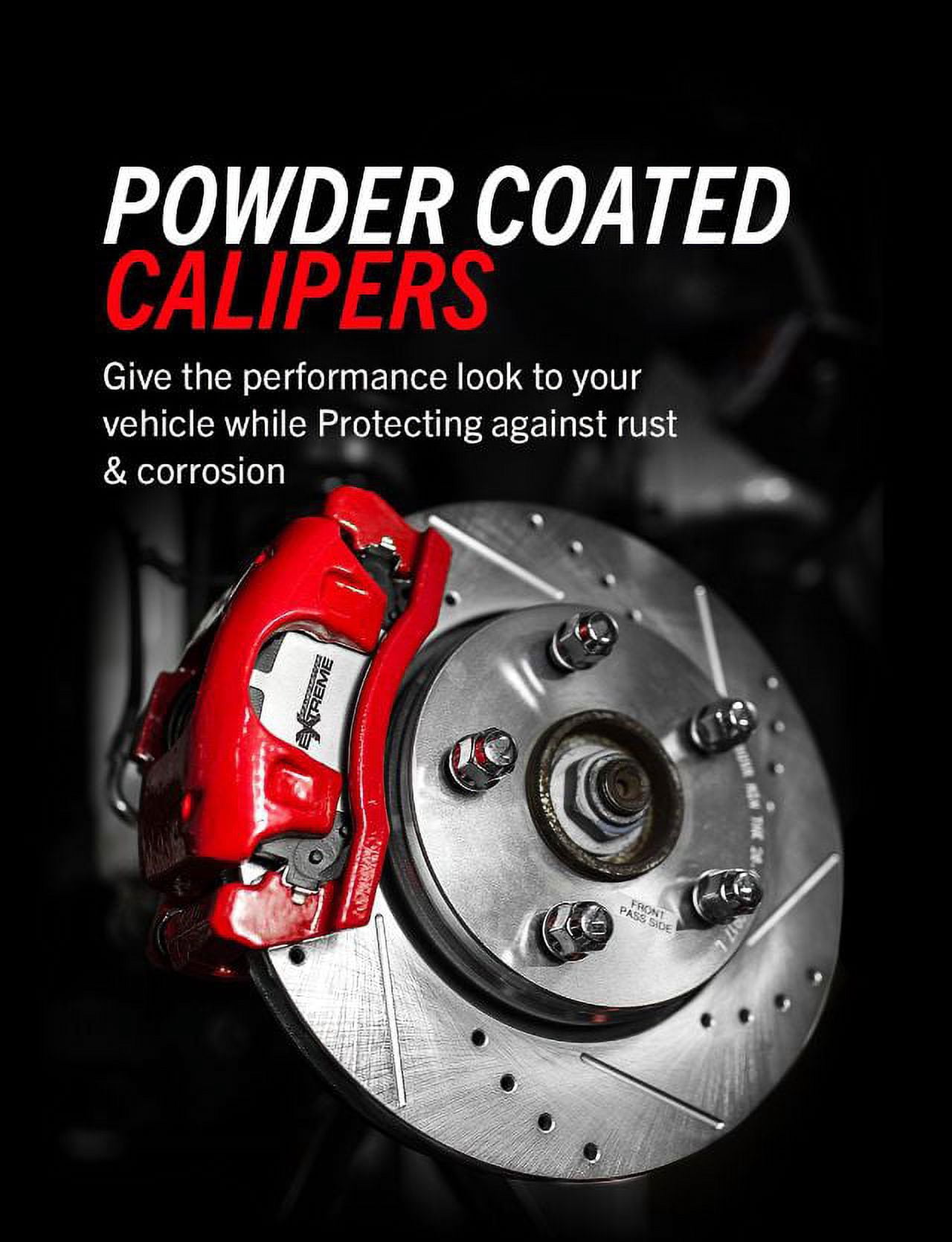 PowerStop Front Z23 Evolution Sport Brake Pad and Rotor Kit with Red Powder Coated Calipers Fits: ACURA HONDA Select Models KC7352