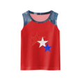 thumbnail image 6 of Grblisyd 4th of July Tank Tops for Girls American Flag T-Shirt Kids Independence Day Shirts Crew Neck Patriotic Sleeveless Top Tees 1-13T, 6 of 6