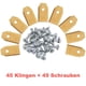 thumbnail image 3 of Paquete de 45 cuchillas de repuesto de titanio para el robot cortacésped Husqvarna Automower Gardena., 3 of 5