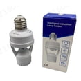 thumbnail image 2 of Motion Sensor Light Socket PIR Motion E27 Screw Bulb Adapter Adjustable Auto On/Off Night Light Control Garage Light for Basement Pantry Room Storage Room Garage Light, 2 of 8