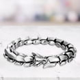 thumbnail image 1 of destyer Gothic Punk Bracelet Titanium Steel Dragon Scale Bangle Silver 9.05 inches, 1 of 9