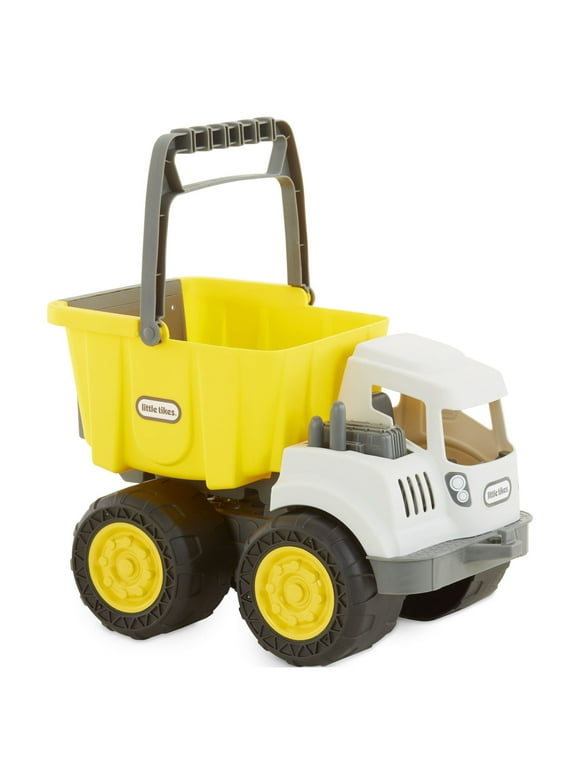 Little Tikes Dirt Diggers 2-in-1 Dump Truck, Toy Play Vehicle with Removable Bucket, Indoor Outdoor Pretend Play, Yellow - For Kids & Toddlers, Boys & Girls Children Ages 2 3 4+ Year Old