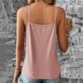 thumbnail image 5 of Pimelu Tank Top for Women Going out Tops for Women Sexy Lace Trim V Neck Metal Strap Tunic Shirts Summer Lightweight Solid Sleeveless Camisole Tops Workout Tank Tops for Women, 5 of 5