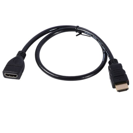 Smays HDMI Extension Cord Support 1080P and 3D for Blu Ray Player, 3D Television, Roku, Boxee, Xbox360, PS3, Apple TV (0.5 Meters = 1.64 Feet)
