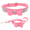 Pink leash, variant on Bow tie dog collar, dazzling soft collar with rhinestone gemstone crystal, suitable for dogs with