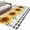 Yellow Black, variant on 3'x5' Rug for Living Room Bedroom, Sunflower Washable Area Rugs Non-Slip Carpet Mats, Yellow Floral Grey Plaid Eucalyptus Leaves Indoor Low Pile Area Rug Runner for Kitchen, Mudroom
