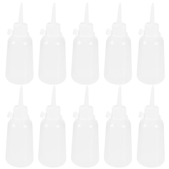 12Pcs Empty Liquid Glue Bottles Needle Tips Bottles Liquid Glue Bottles Small Bottles for Fixing(100ml)