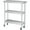 With Wheels 14*24*34, variant on 3-Tier Stainless Steel Commercial Worktable with Wheels, 18"×36"×34" Heavy-Duty Kitchen Prep Station & Storage Table, Adjustable Leveling Feet, Multi-Use for BBQ, Kitchen, Home, Garage