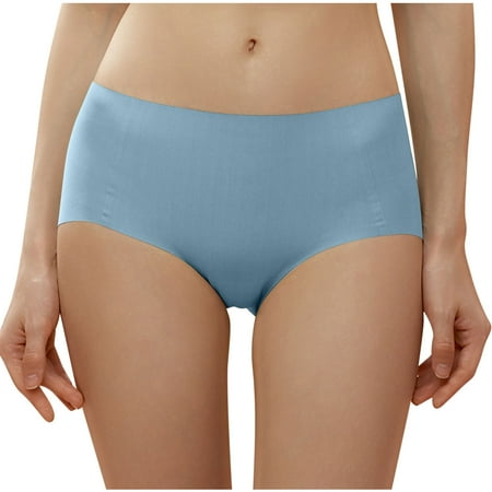 Erwazi Women s Seamless Hipster No Show Invisible Ice Silk Stretch Underwears Pack Bikini Underwear Panty