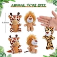 thumbnail image 2 of 12 piezas de mini animales de peluche del bosque, juguetes de peluche de animales de la selva en 4,8 pulgadas, lindo elefante de peluche, león, jirafa, tigre de peluche para fiestas temática, 2 of 5