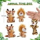 thumbnail image 2 of 12 piezas de mini animales de peluche del bosque, juguetes de peluche de animales de la selva en 4,8 pulgadas, lindo elefante de peluche, león, jirafa, tigre de peluche para fiestas temáticas de, 2 of 5