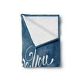 thumbnail image 2 of I Love You Soft Flannel Fleece Blanket, Night Sky with Full Moon Between Stars Cloud Dramatic Romance Wedding Image, Cozy Plush for Indoor and Outdoor Use, 60" x 80", Dark Blue Pearl, by Ambesonne, 2 of 5