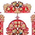 thumbnail image 2 of Abbraccia Spring Festival Couplets Chinese New Year Decorations Chunlian Year of The Dragon Ornament for Party Supplies Spring Festival style A, 2 of 6