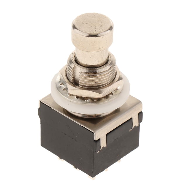 Interruptor de pie Pedal de efectos de guitarra Macarena Caja Hierro Negro